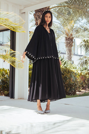 Pearl Layered Abaya