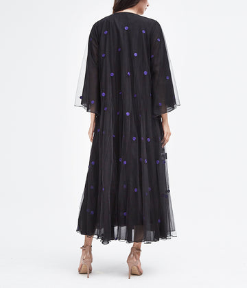 POLKA DOT TULLE ABAYA