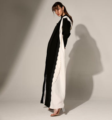 Coat Style Lapel Abaya